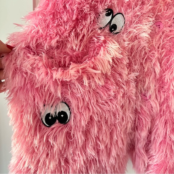 Candy Stripper Fuzzy Cardigan - Picture 3 of 4